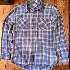 Weatherproof Multicolor Plaid Casual Shirt